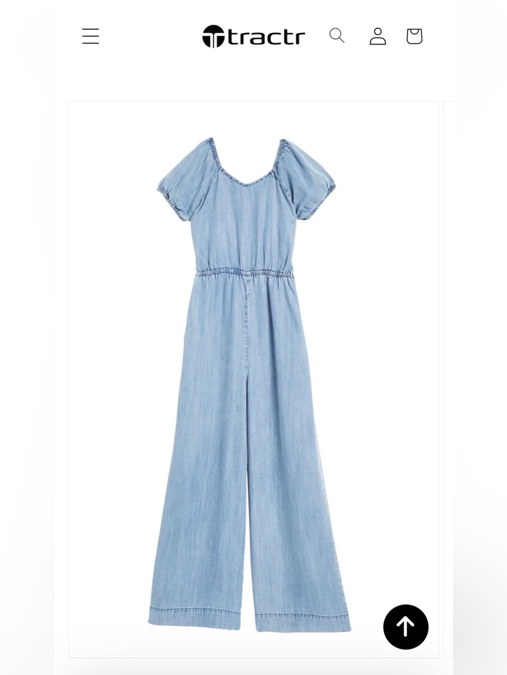 Adorable Tractr chambray jumpsuit in Girls XL.